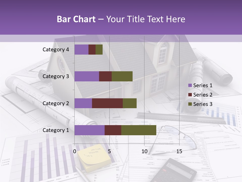 Graphic Purchase Home Finances PowerPoint Template