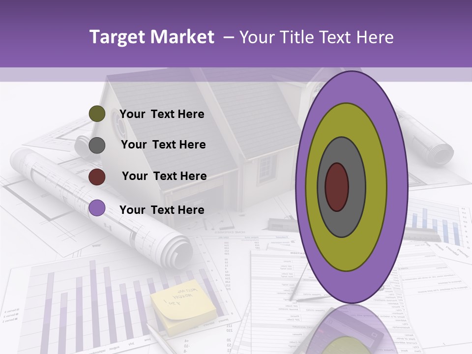 Graphic Purchase Home Finances PowerPoint Template