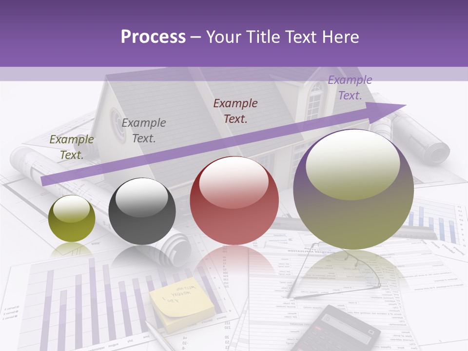 Graphic Purchase Home Finances PowerPoint Template