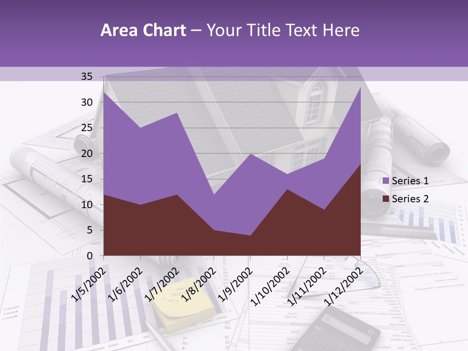 Graphic Purchase Home Finances PowerPoint Template