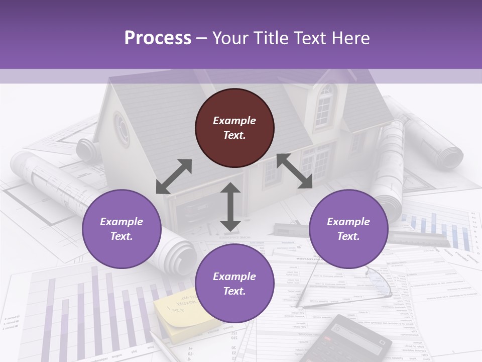 Graphic Purchase Home Finances PowerPoint Template
