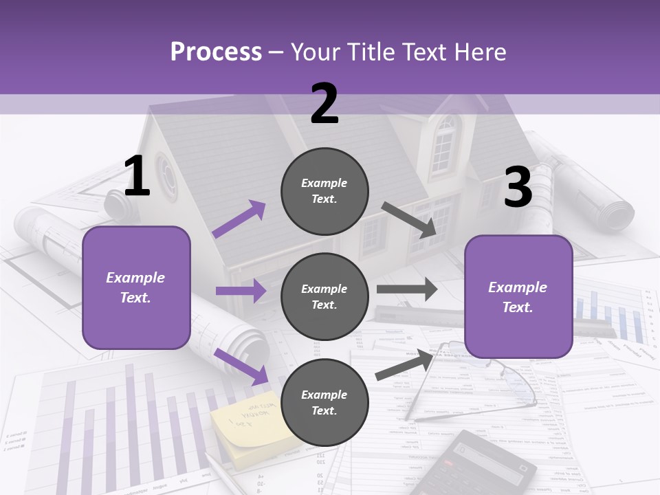 Graphic Purchase Home Finances PowerPoint Template