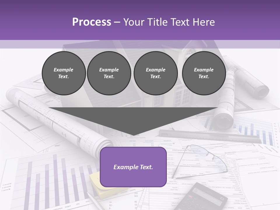 Graphic Purchase Home Finances PowerPoint Template