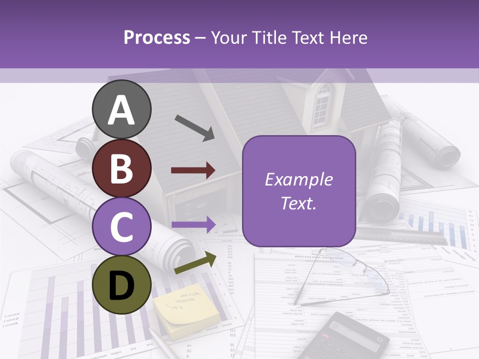Graphic Purchase Home Finances PowerPoint Template
