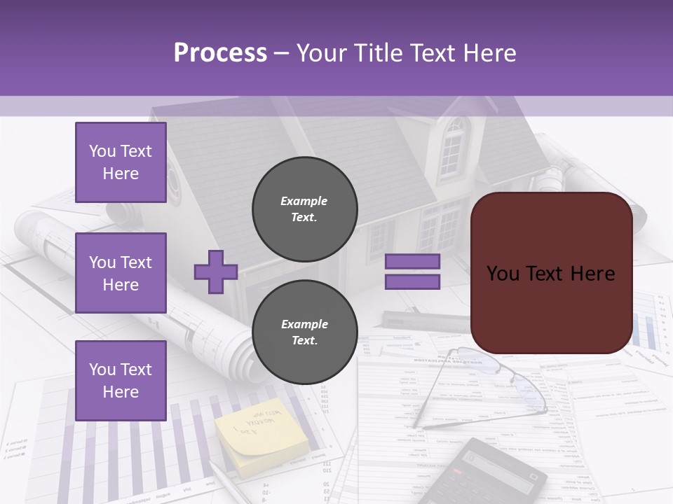 Graphic Purchase Home Finances PowerPoint Template