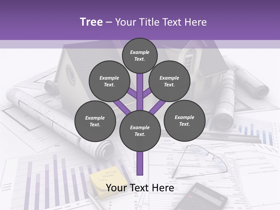 Graphic Purchase Home Finances PowerPoint Template