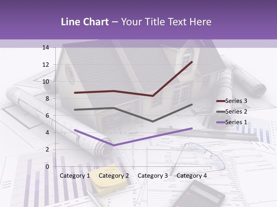 Graphic Purchase Home Finances PowerPoint Template