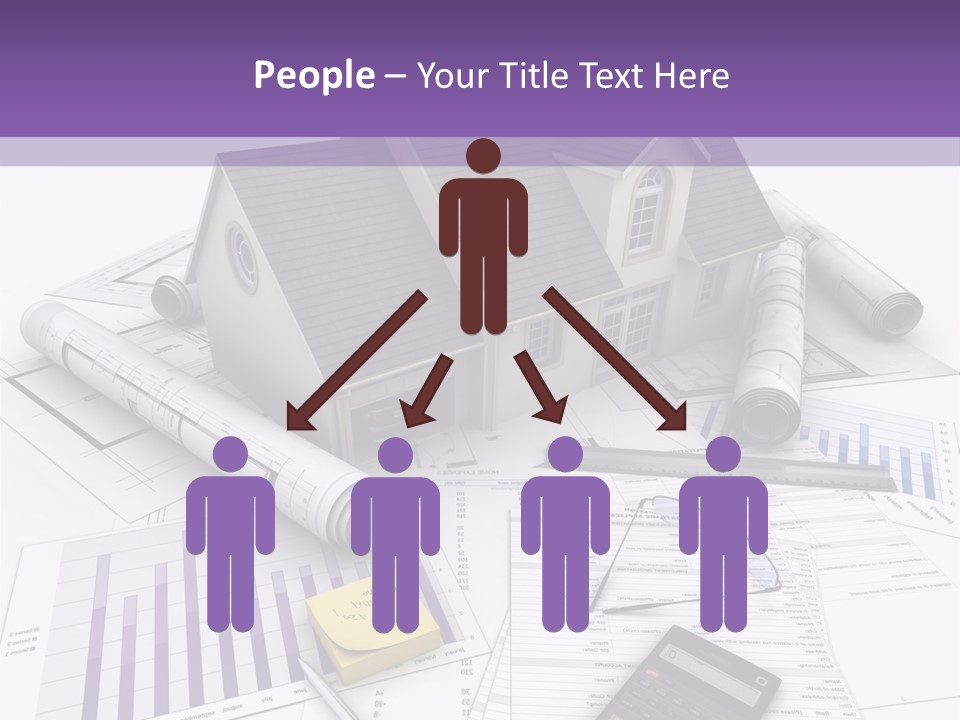 Graphic Purchase Home Finances PowerPoint Template