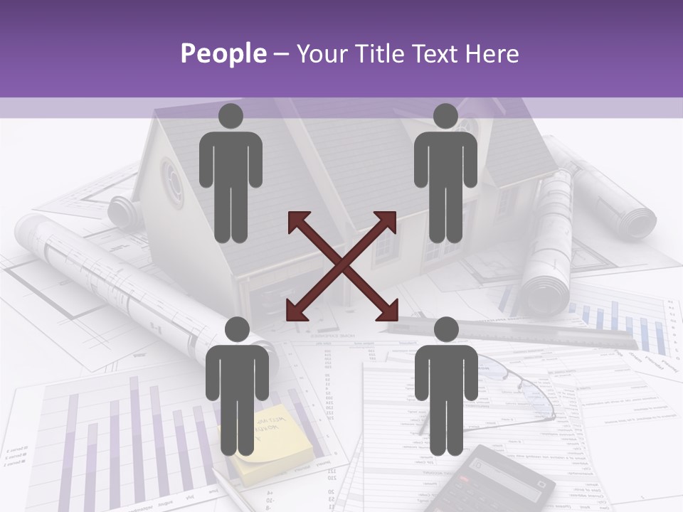 Graphic Purchase Home Finances PowerPoint Template