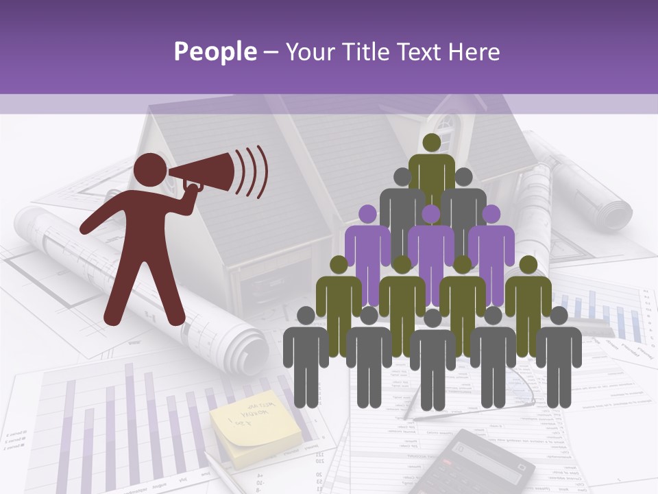 Graphic Purchase Home Finances PowerPoint Template