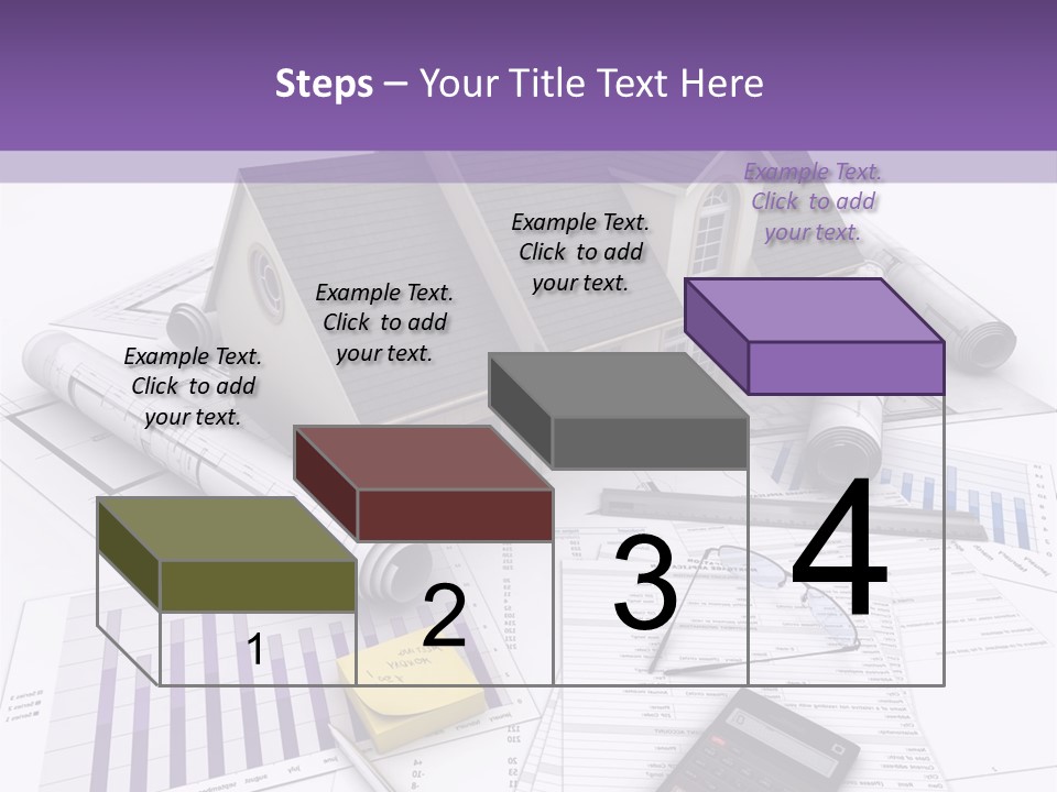 Graphic Purchase Home Finances PowerPoint Template