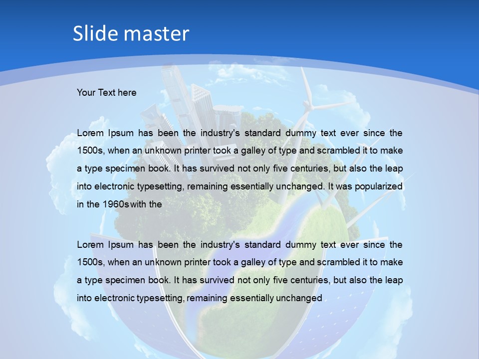 Cyan Blue Bank PowerPoint Template