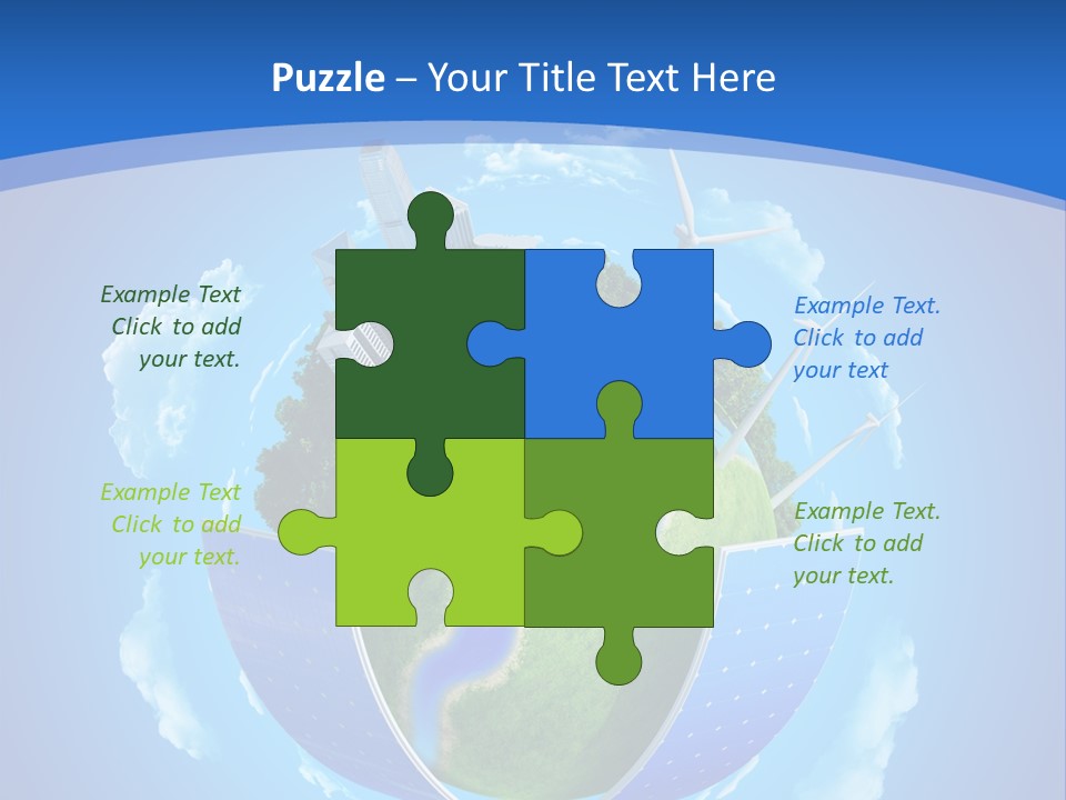 Cyan Blue Bank PowerPoint Template