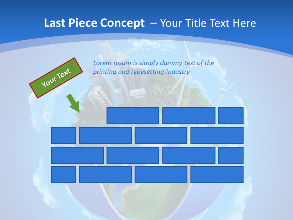 Cyan Blue Bank PowerPoint Template