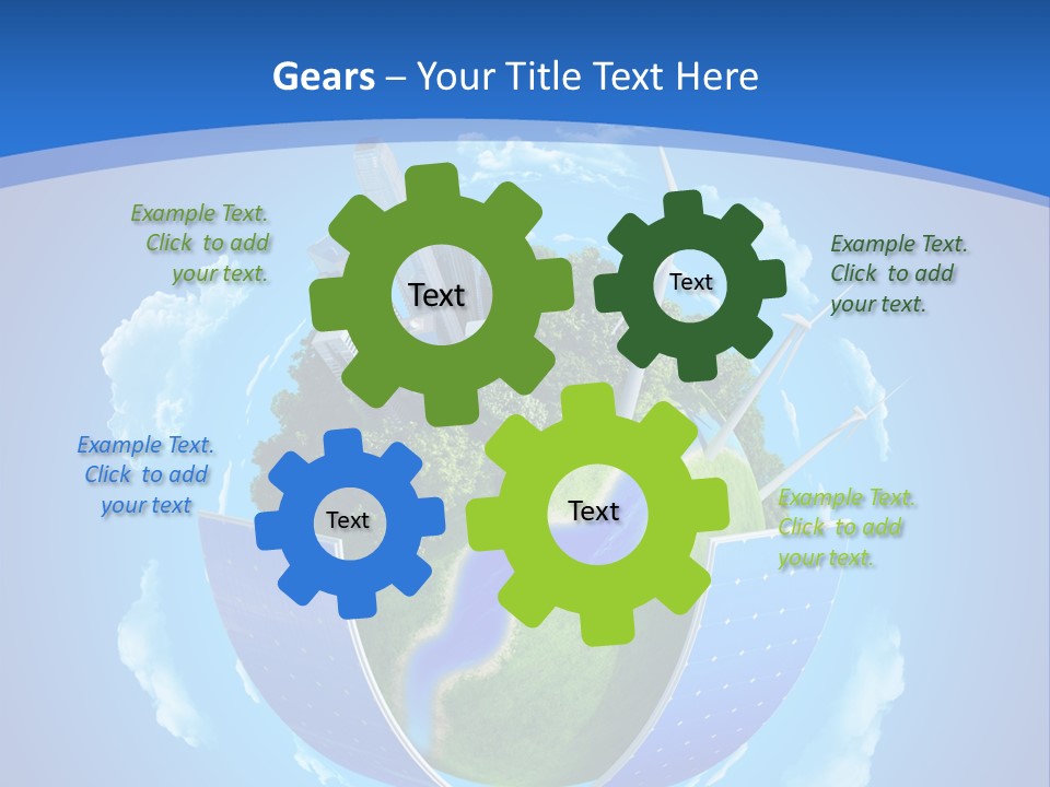 Cyan Blue Bank PowerPoint Template