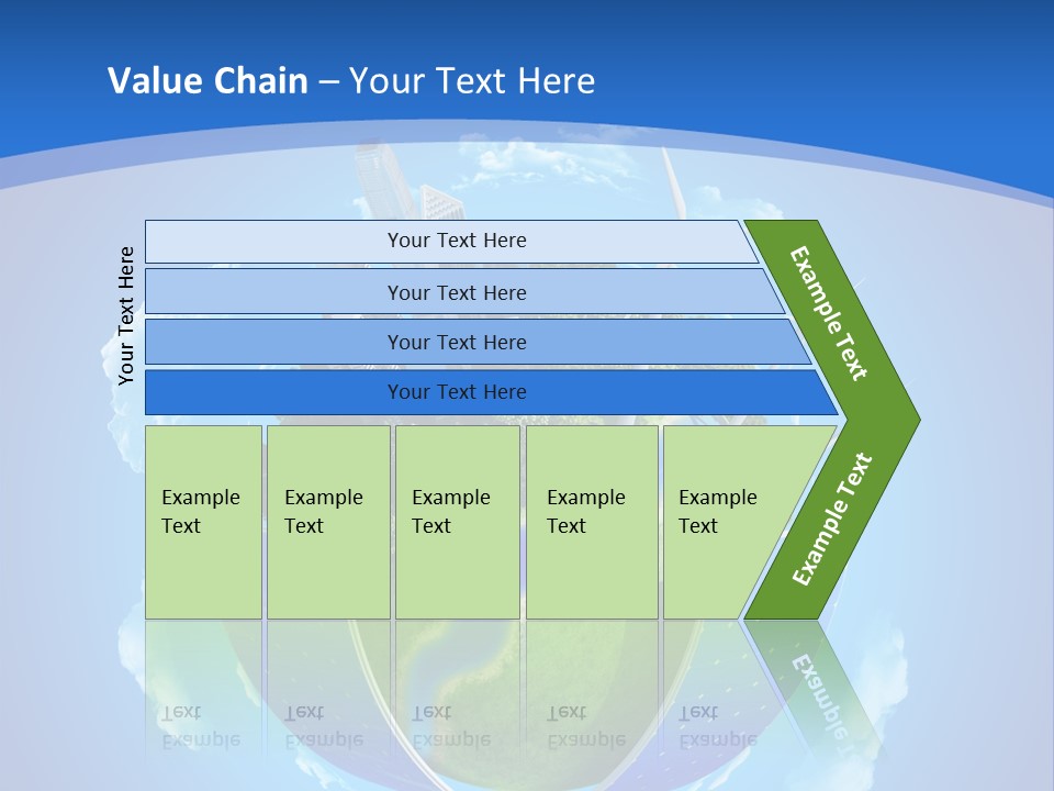 Cyan Blue Bank PowerPoint Template