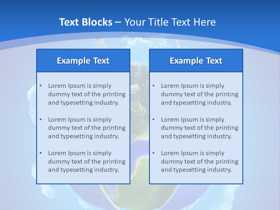 Cyan Blue Bank PowerPoint Template