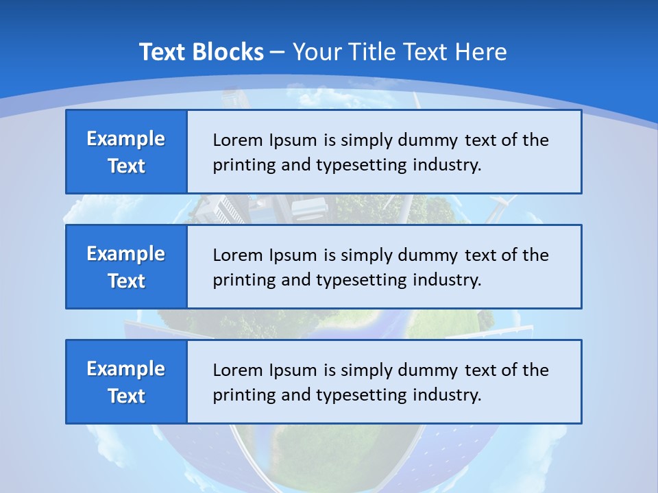Cyan Blue Bank PowerPoint Template