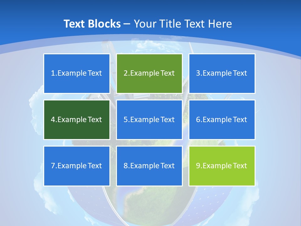 Cyan Blue Bank PowerPoint Template