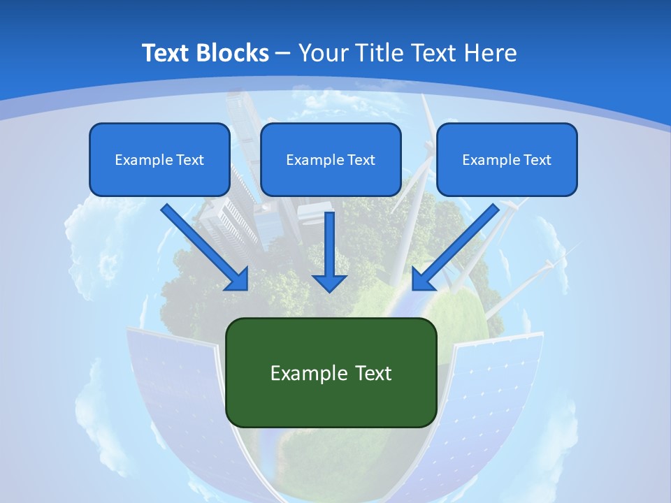 Cyan Blue Bank PowerPoint Template