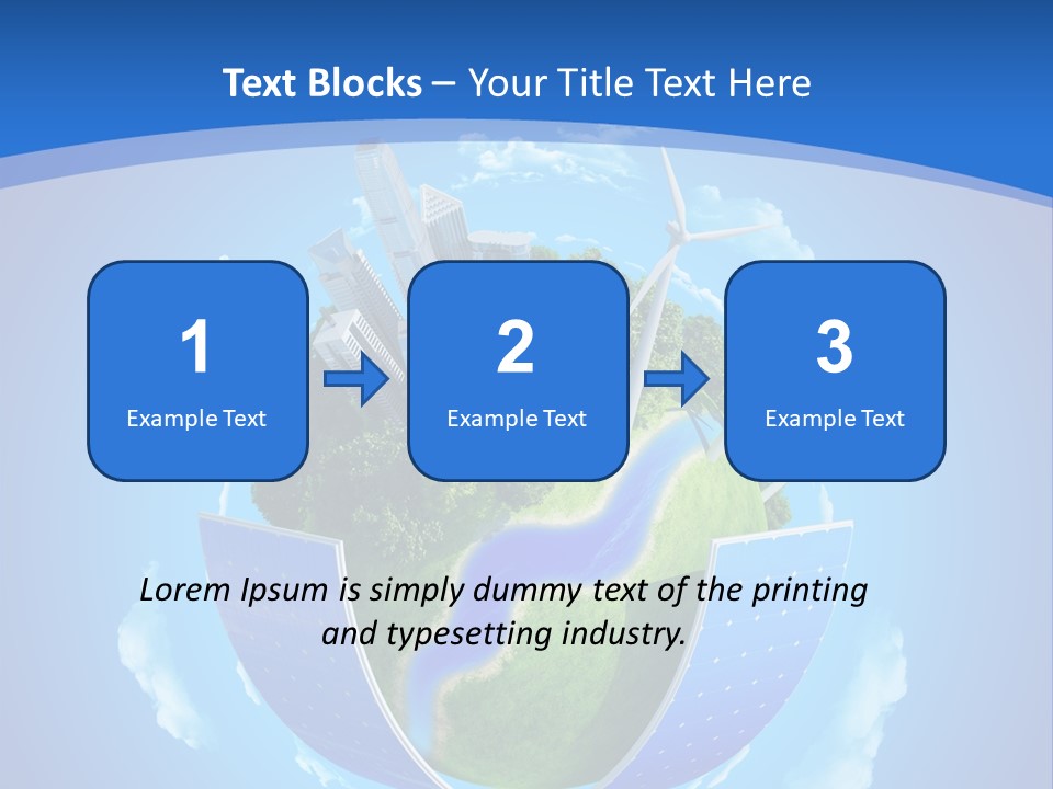 Cyan Blue Bank PowerPoint Template
