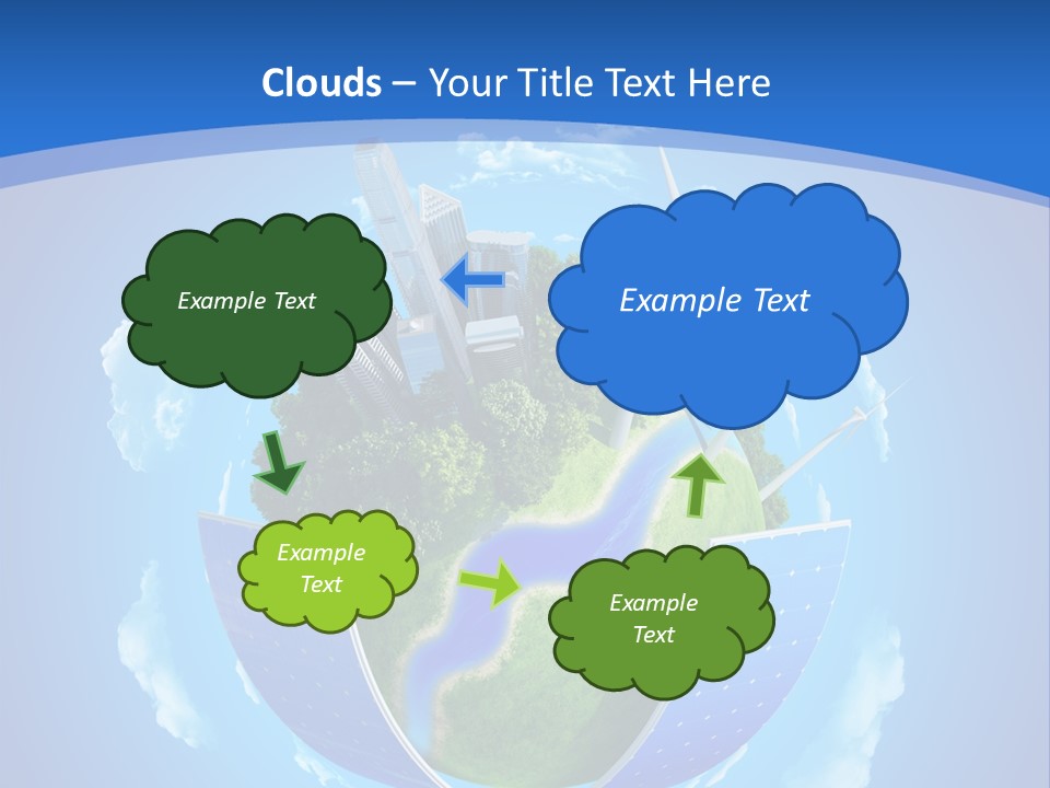 Cyan Blue Bank PowerPoint Template