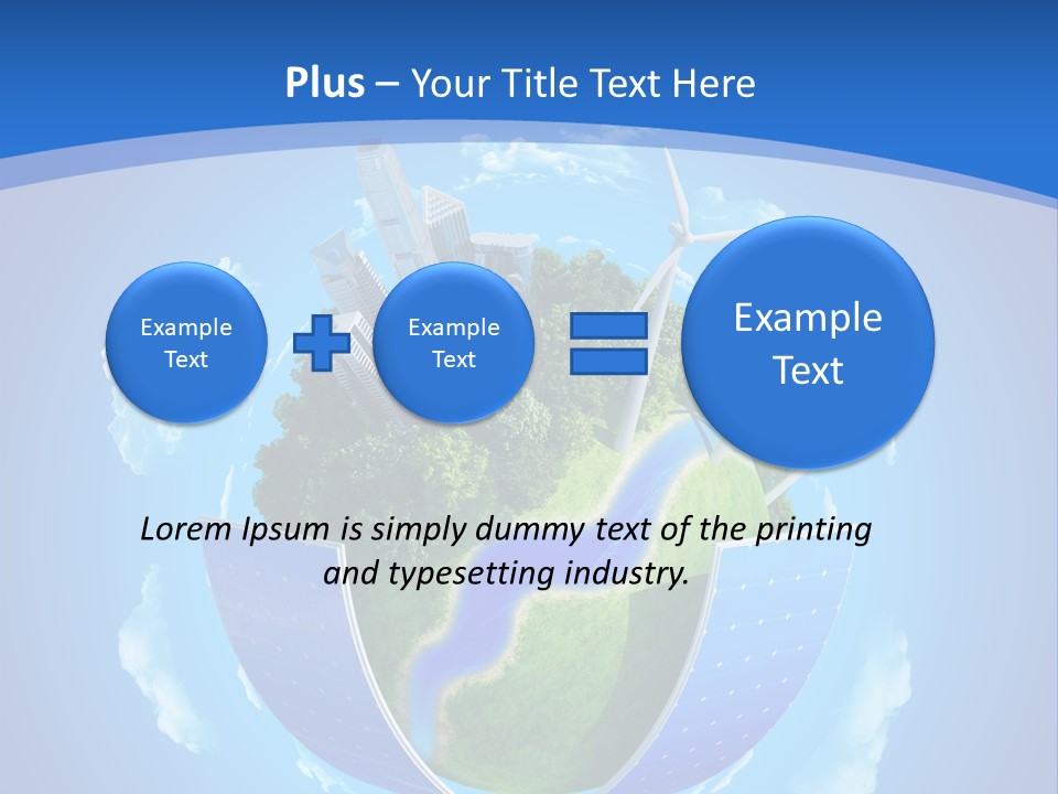 Cyan Blue Bank PowerPoint Template