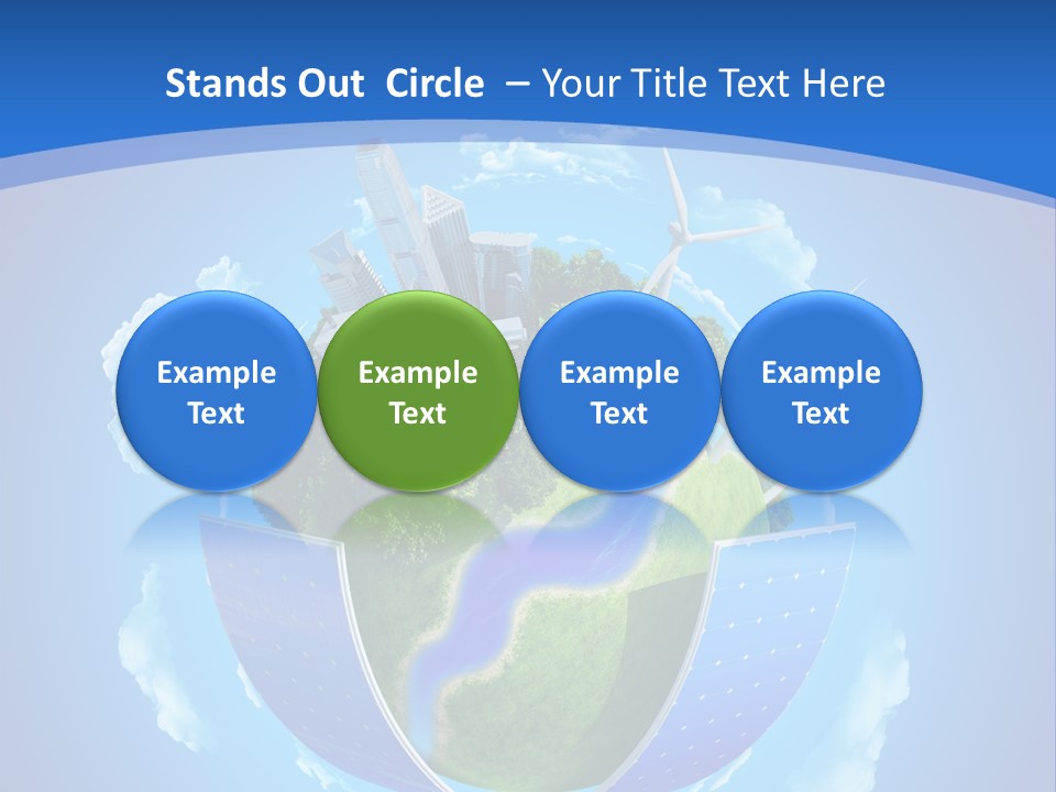 Cyan Blue Bank PowerPoint Template