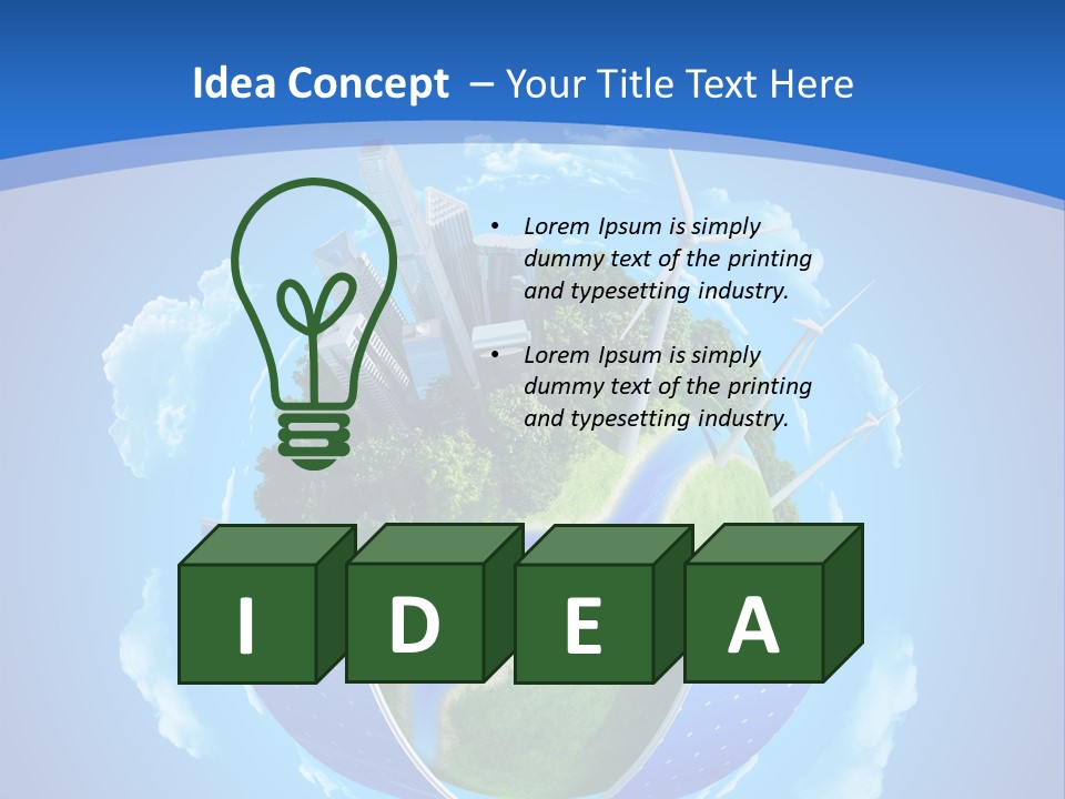 Cyan Blue Bank PowerPoint Template