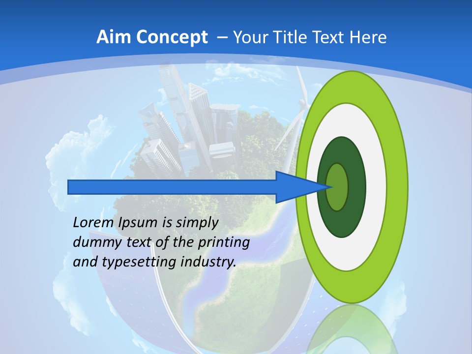 Cyan Blue Bank PowerPoint Template