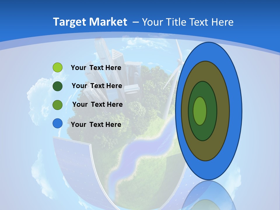 Cyan Blue Bank PowerPoint Template