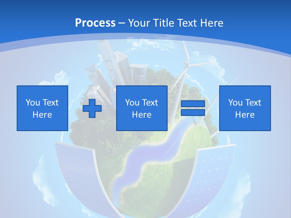 Cyan Blue Bank PowerPoint Template