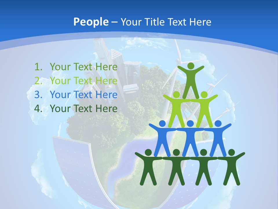 Cyan Blue Bank PowerPoint Template