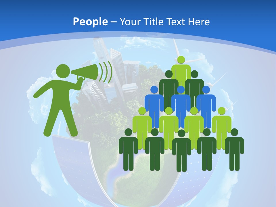 Cyan Blue Bank PowerPoint Template