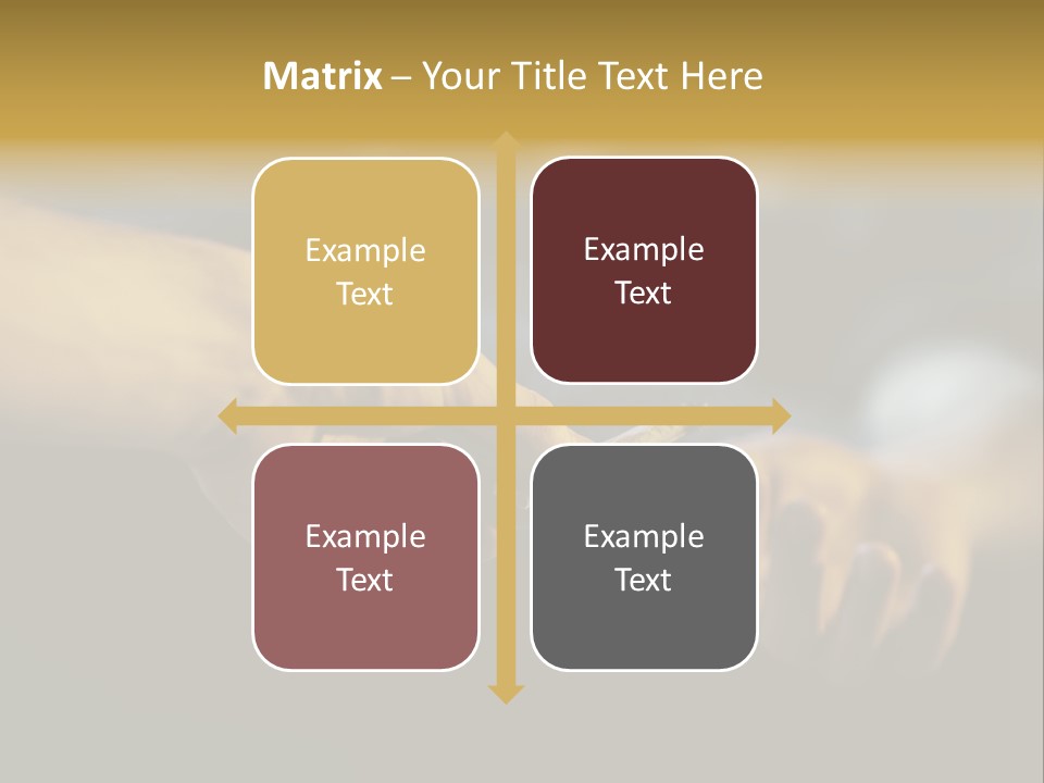 Adolescence Giving Human Hand PowerPoint Template