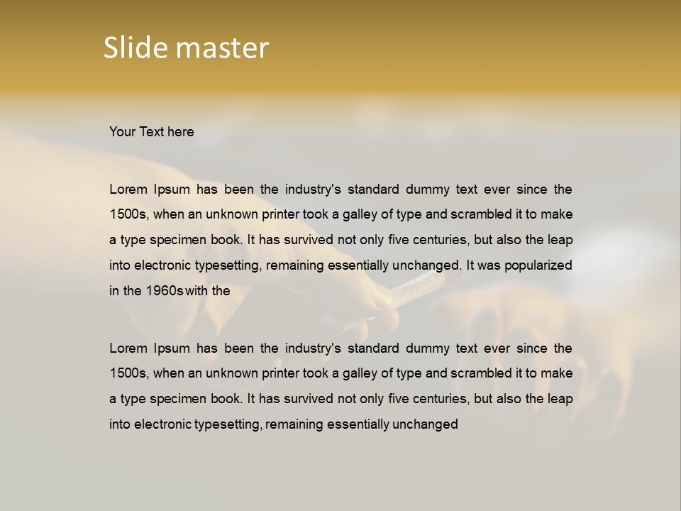 Adolescence Giving Human Hand PowerPoint Template