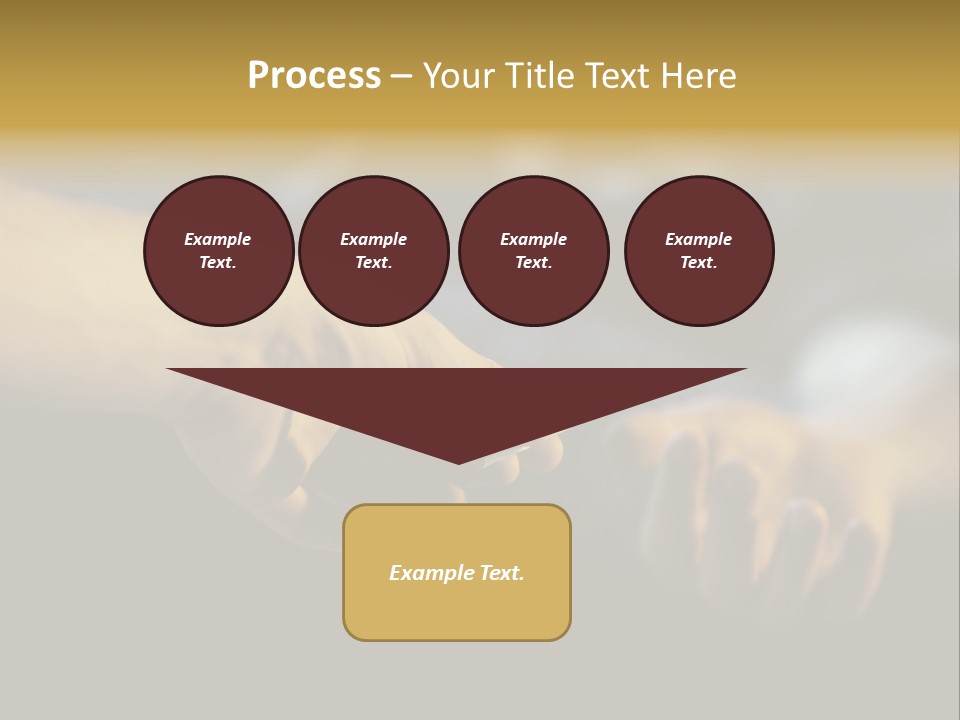 Adolescence Giving Human Hand PowerPoint Template