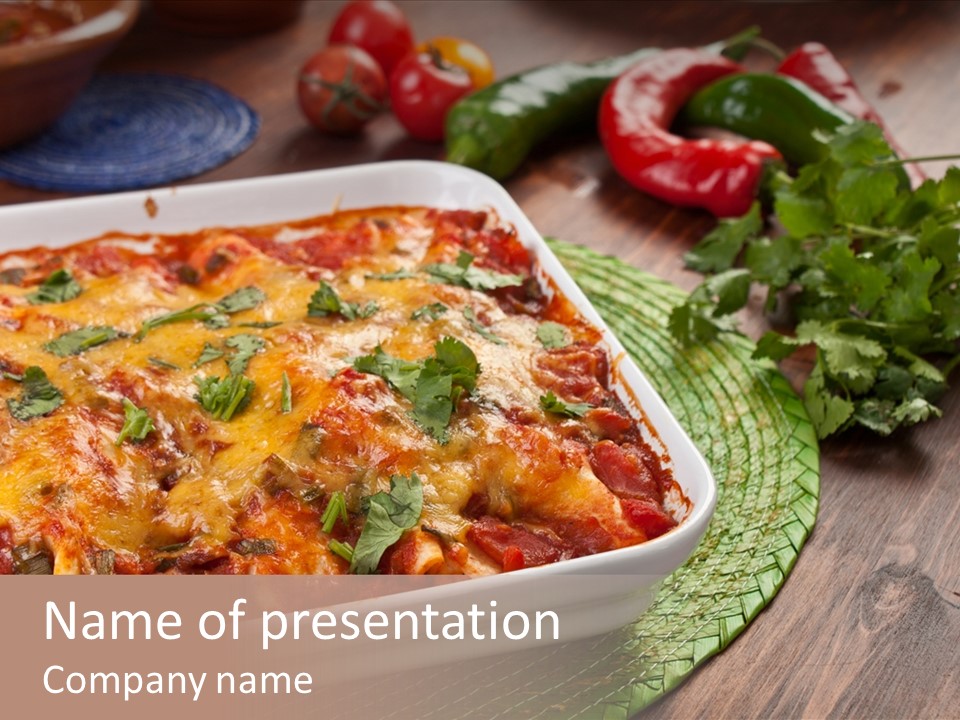 Fresh Cuisine Tortilla PowerPoint Template