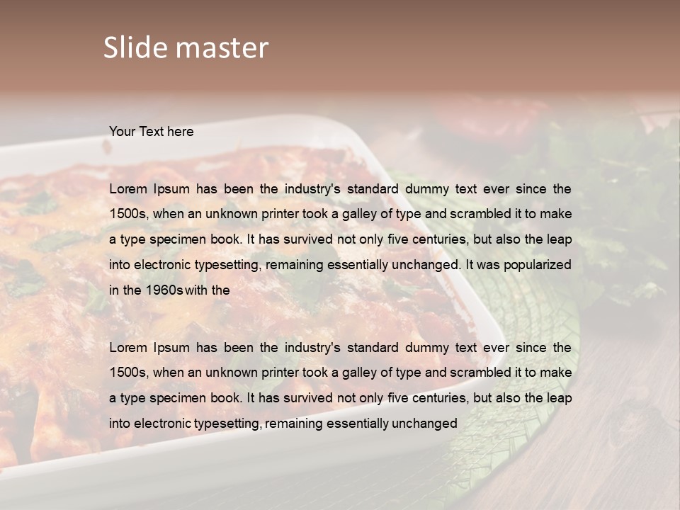 Fresh Cuisine Tortilla PowerPoint Template