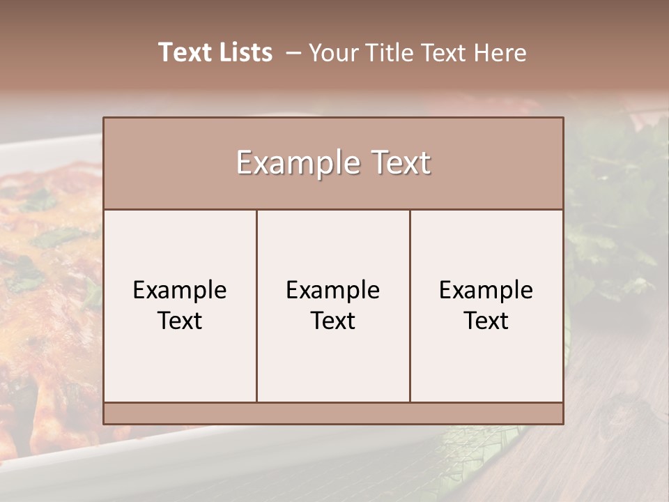 Fresh Cuisine Tortilla PowerPoint Template