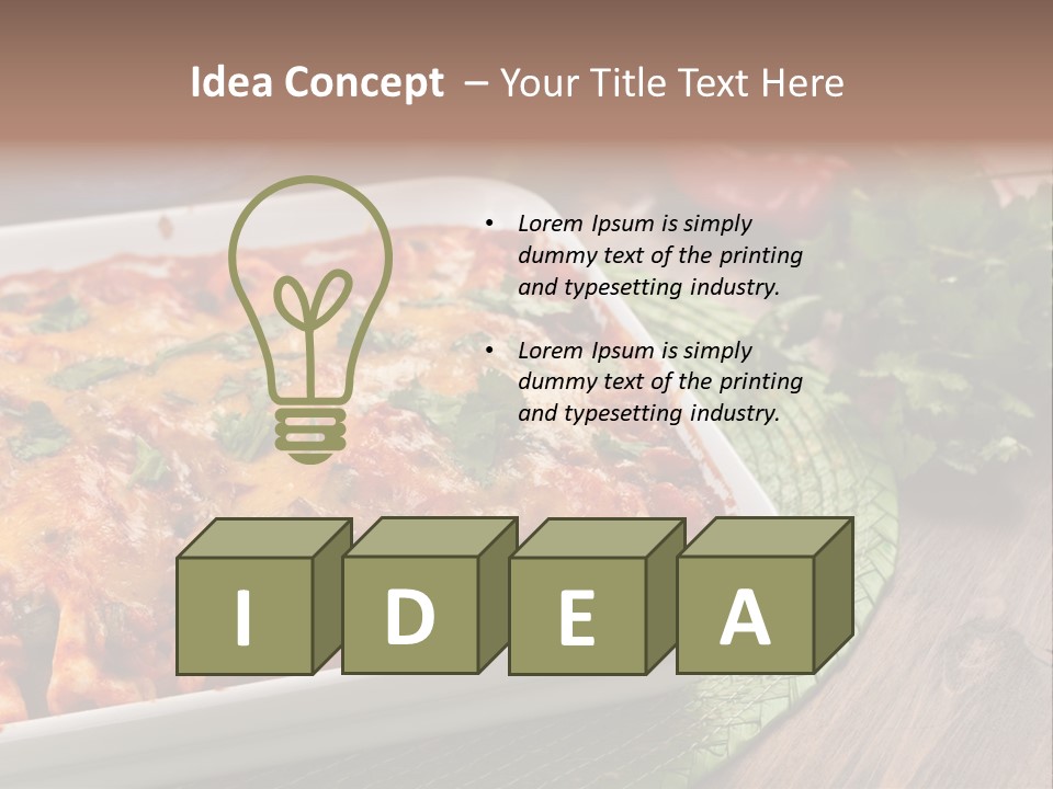 Fresh Cuisine Tortilla PowerPoint Template