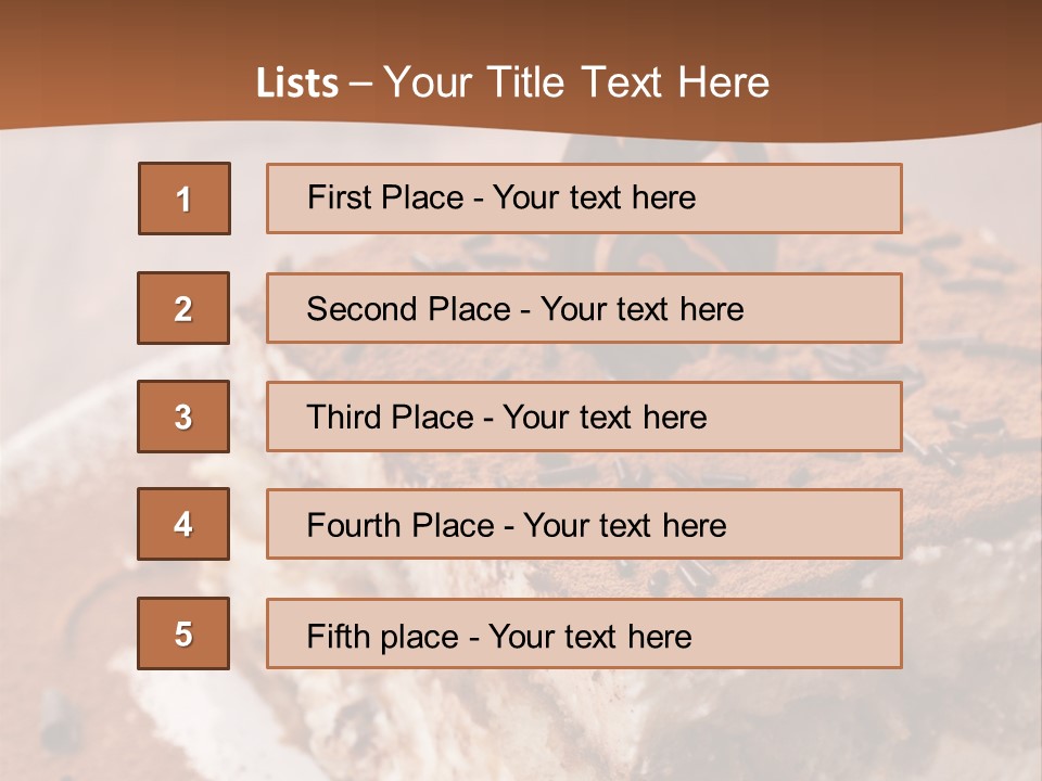Slice Sweet Luxury PowerPoint Template