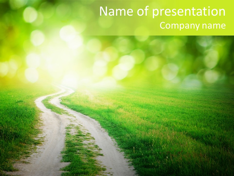 Nature Pasture Outdoors PowerPoint Template