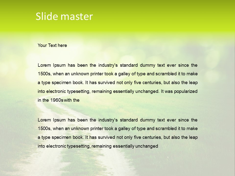 Nature Pasture Outdoors PowerPoint Template