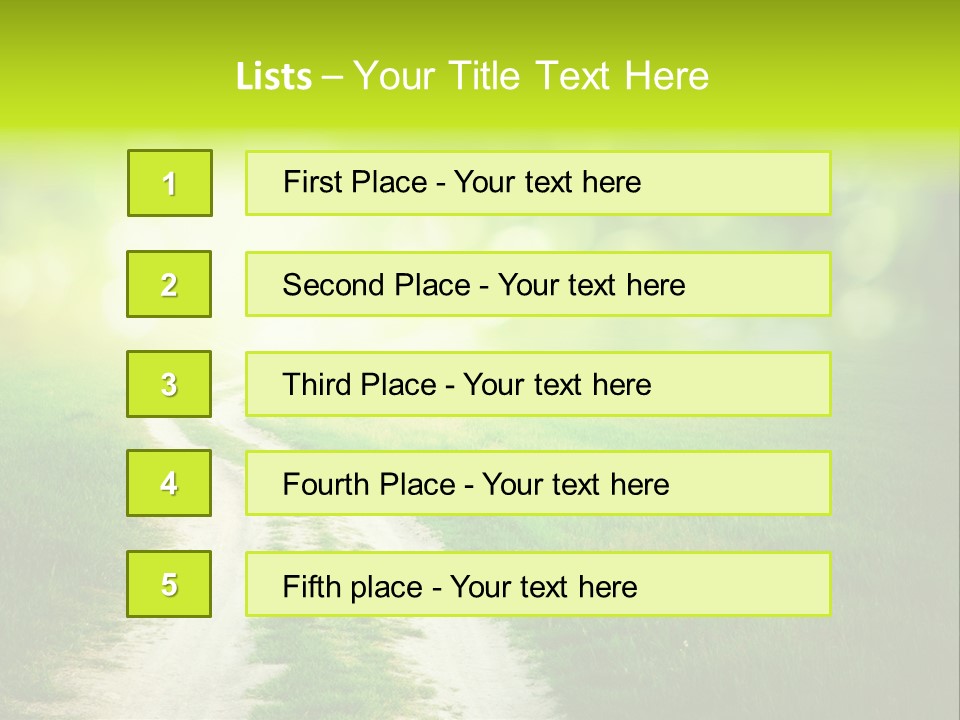 Nature Pasture Outdoors PowerPoint Template