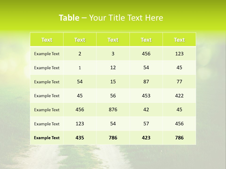 Nature Pasture Outdoors PowerPoint Template