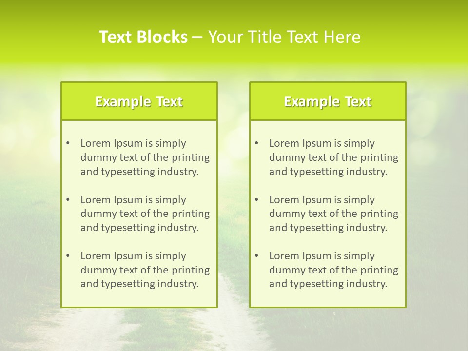 Nature Pasture Outdoors PowerPoint Template