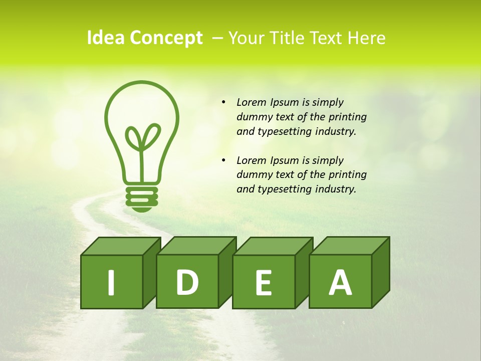 Nature Pasture Outdoors PowerPoint Template