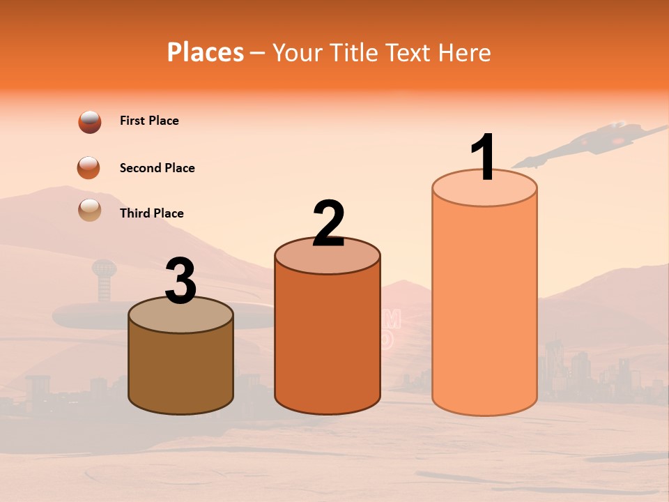 A Computer Generated Image Of A Futuristic City PowerPoint Template