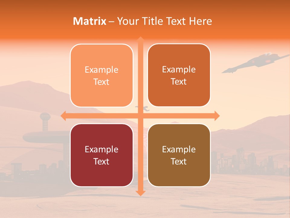 A Computer Generated Image Of A Futuristic City PowerPoint Template